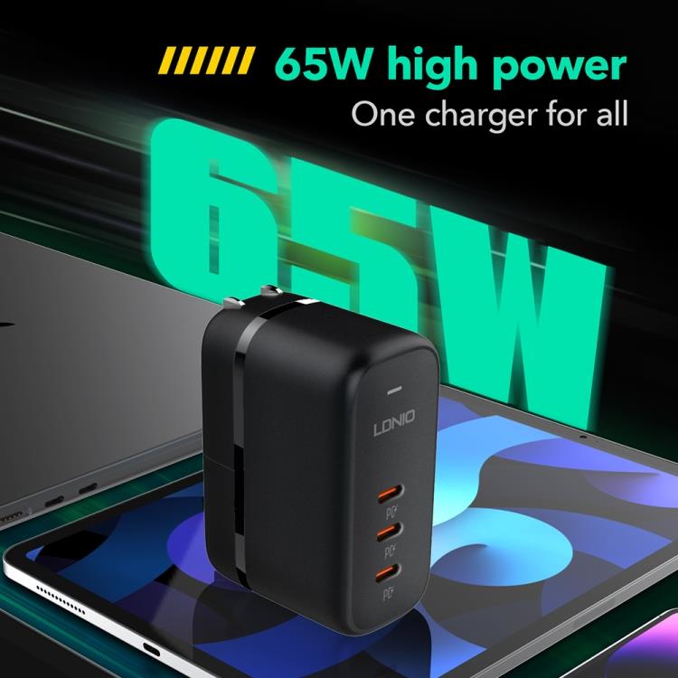 LDNIO 65W GaN PD Charger 3 × USB-C - Image 4