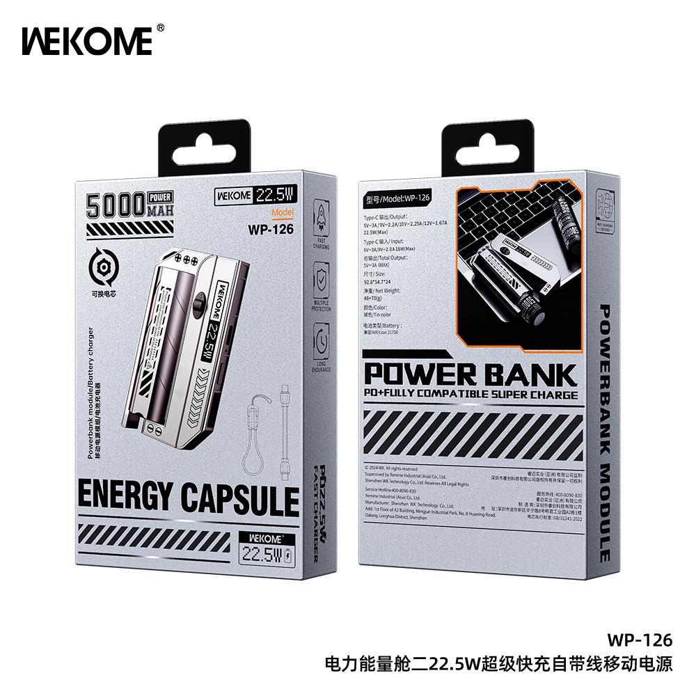Wekome 5000mAh 22.5W Energy Capsule - Image 3
