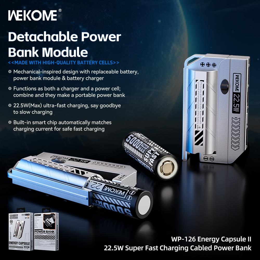Wekome 5000mAh 22.5W Energy Capsule - Image 2